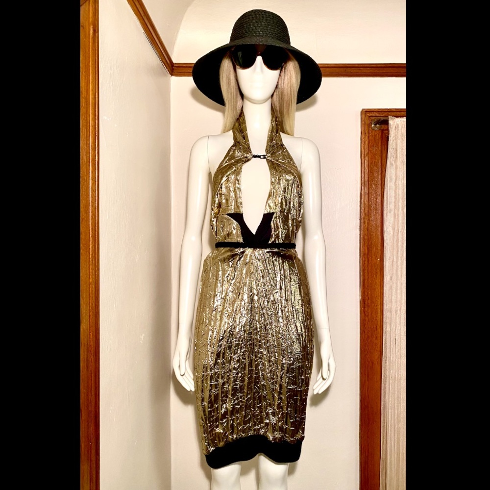 THE VEGAS HALTER DRESS  Sz = Sm